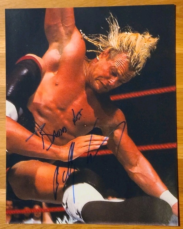 BADD ASS BILLY GUNN signed 8 X 10 photo WWE WWF DX pro wrestling autograph AEW