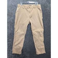 Carhartt Relaxed Fit Carpenter Pants Tan Mens 38x32 Work Utility Workwear