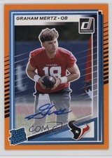 2025 Panini Donruss Rated Rookie Orange Auto Graham Mertz #347 Auto 1lt7