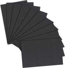 10 Sheets Waterproof Black Eye Mesh for Fursuits, Crafts, 11.8"x7.87"