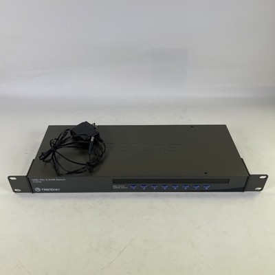 TRENDnet TK-803R 8-Port Rack Mount KVM Switch USB/PS/2 w/ Power Adapter