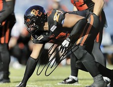 CHRISTIAN COVINGTON SIGNED BRITISH COLUMBIA BC LIONS 8x10 #1 w/COA & PROOF - CFL