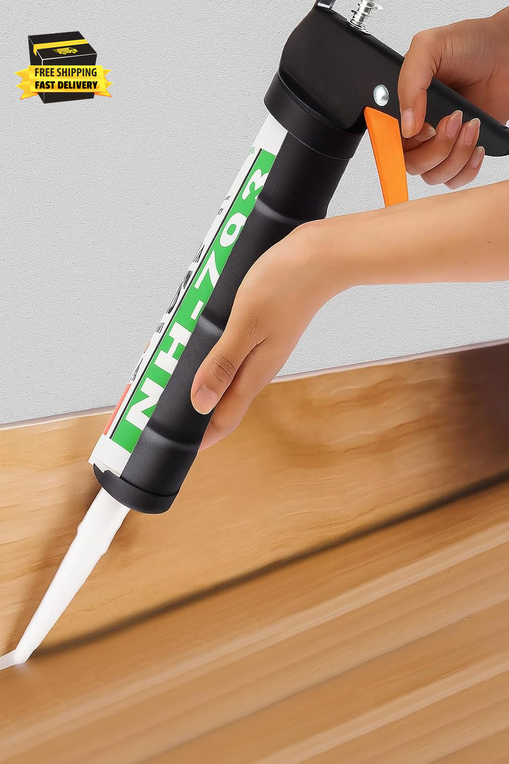 - Professional Caulking Gun, 10:1 Thrust Ratio, Caulking Gun No Drip, Hand Tool 