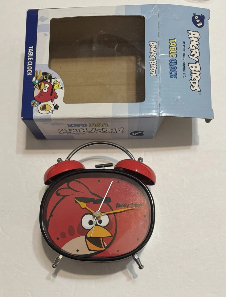 New Angry Birds Twin Table Bell Alarm Clock Green Pig for Kids - Image 3 of 4
