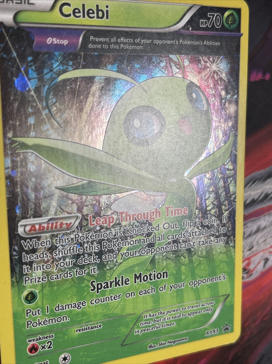 Pokémon TCG Celebi XY Black Star Promo XY93 Holo NM | eBay