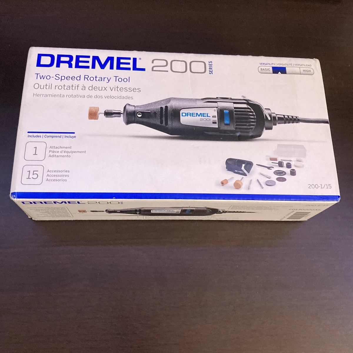 Dremel 200-1/15 Two Speed Rotary Tool With 15 Attachment Accessories SEALED  754262125697 eBay