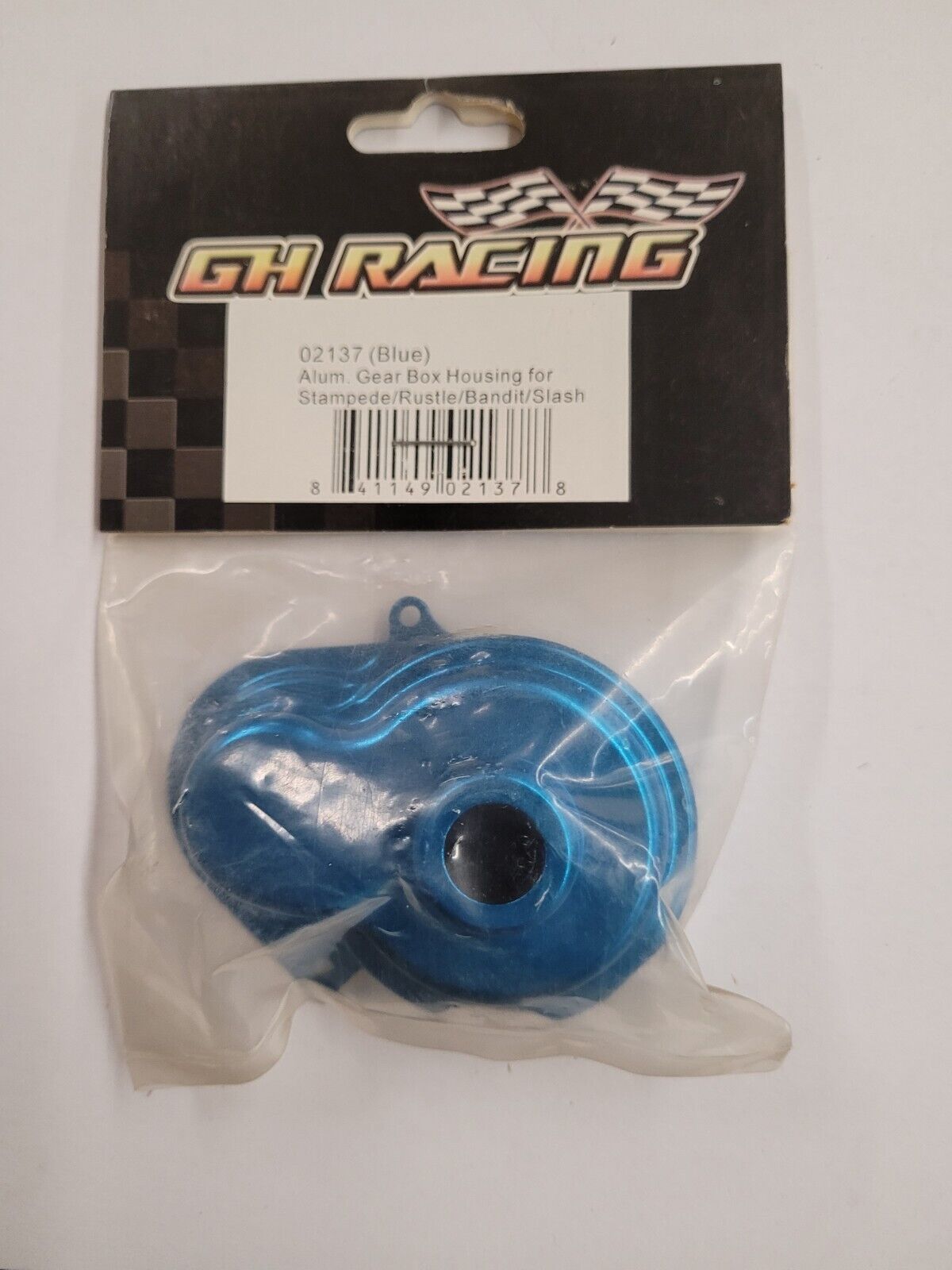 GH Racing 02137(Blue) Aluminum Gear Box Housing:Slash/Stampede/Bandit/Rustler