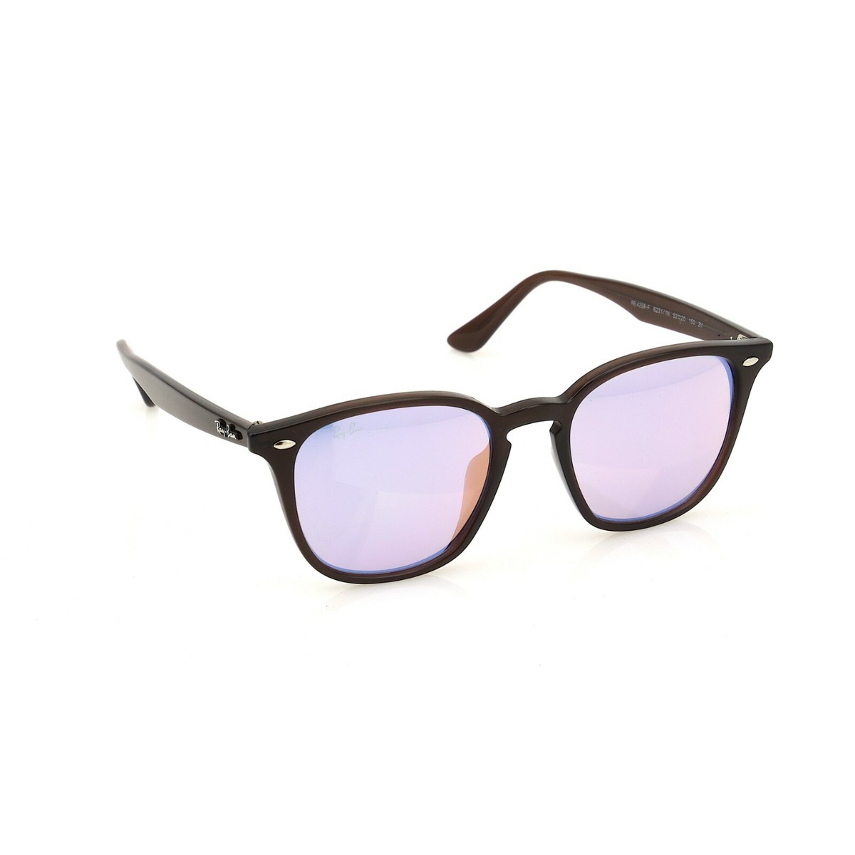 Ray-Ban RB4258 52mm Square Propionate Mirrored Sunglasses R2828 | eBay