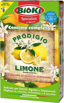 Concime Per Limoni E Agrumi Bioki - Fertilizzante Slow Release Con Acidi Umici, 900g