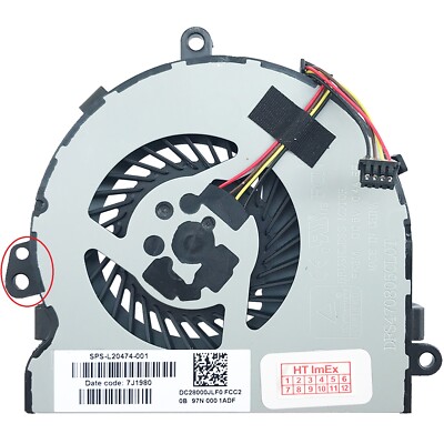 Lüfter Ventilator Kühler FAN cooler kompatibel für HP 255 G7 - Notebook PC