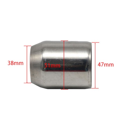 Universal Motorcycle Exhaust Pipe Adapter Reducer Muffler Connector 38mm to 51mm - Picture 7 of 7