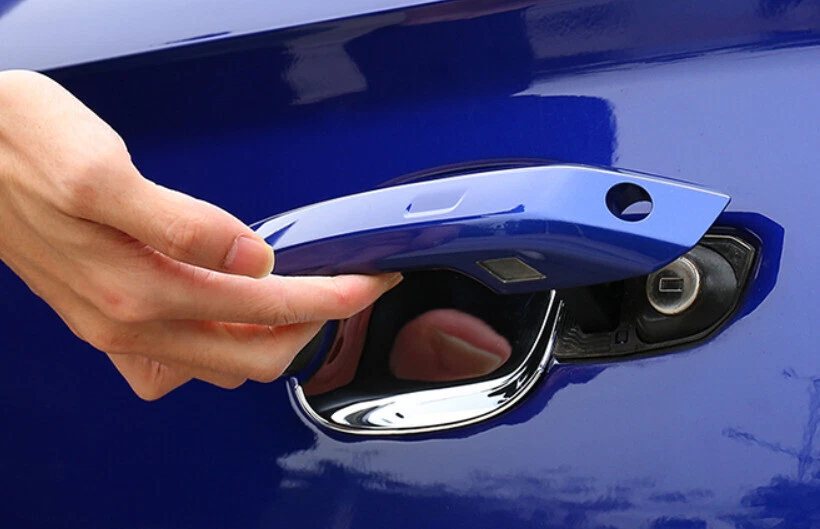 Fit For Audi A3 S3 2014-2020 ABS Chrome Exterior Side Door Bowl Cover Trim 4PCS - Imagem 4 de 4