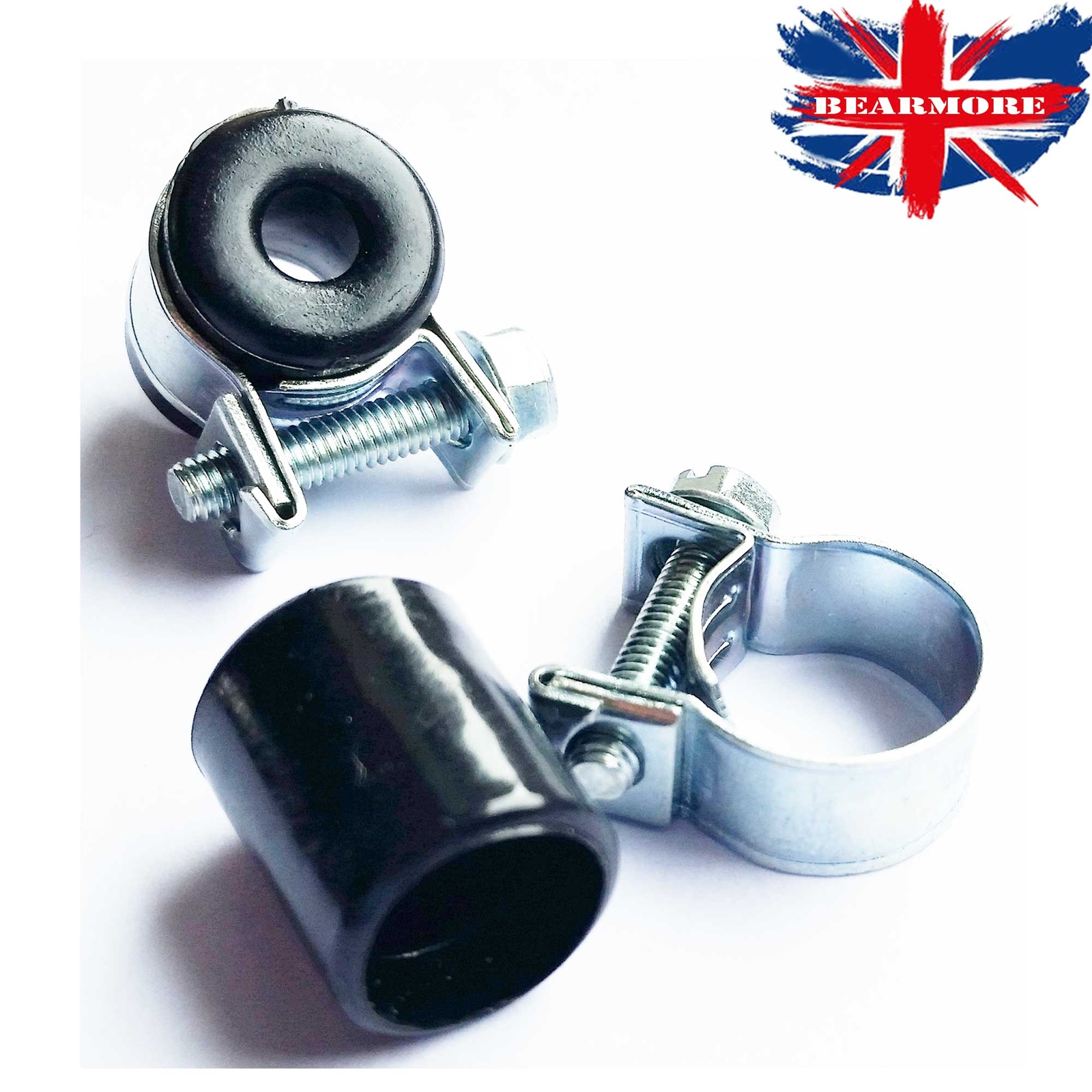 Braided Stainless Steel Fuel Hose Line & CLIPS FINISHERS Pipe Metal