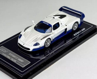 YM 1:64 White MC12 Stradale V12 Racing Sports Model Diecast Resin