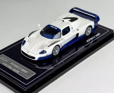 YM 1:64 White MC12 Stradale V12 Racing Sports Model Diecast Resin