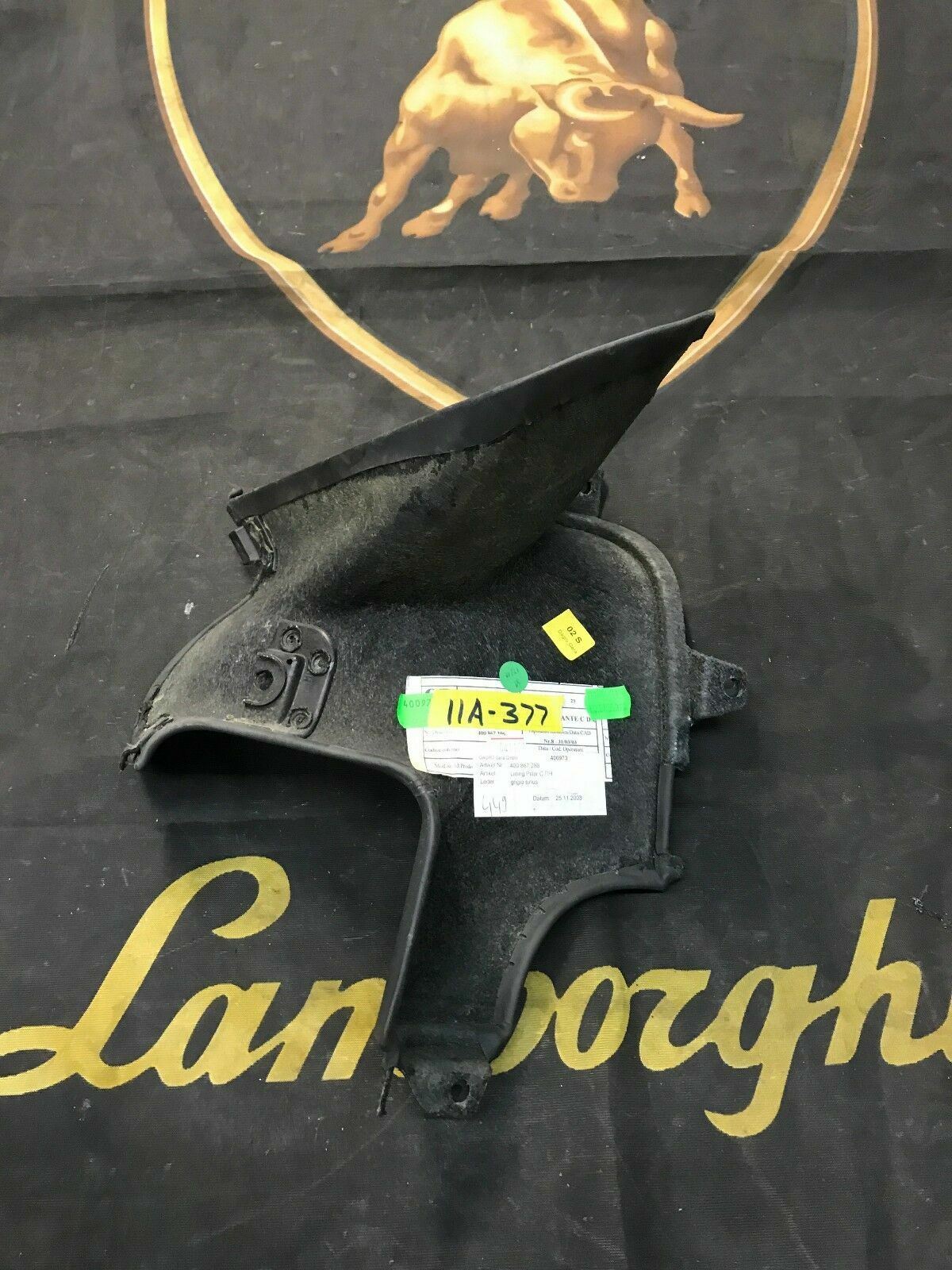 LAMBORGHINI GALLARDO PASSENGER  RIGHT SIDE C PILLAR TRIM PANEL OEM  400867288