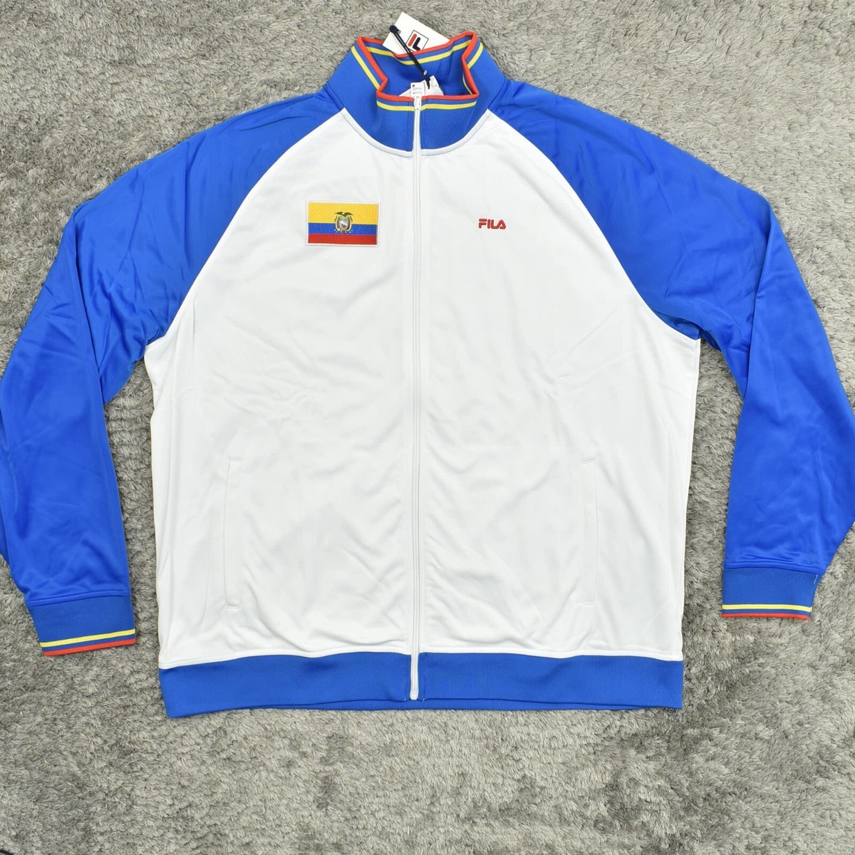 FILA Ecuador Track Jacket Men's Size 3XL Big and Tall Blue