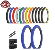 ALTALINE BICYCLE TIRE 20" x 1.75 VENDETTA LOWRIDER BMX MTB TRIKE CYCLING 6PC SET