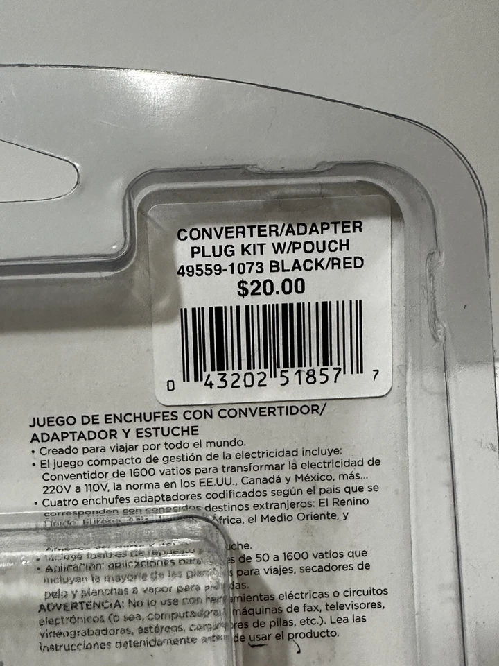 Открытая коробка Samsonite конвертер/адаптер штепсельная вилка набор международных путешествий по миру - Изображение 4 из 4