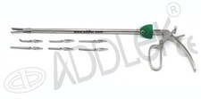 Laparoscopic Bulldog Clamp Forceps 10mm x 330mm With 6 Clips ADDLER