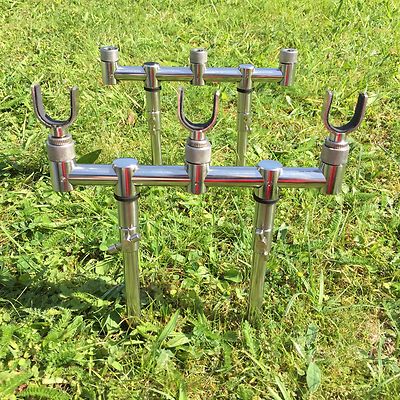 NEU TORPFOSTEN BUZZ BAR SET 20-35 CM 4 x BANKSTÖCKE + 3 U RUHEN KARPFENANGELN 