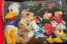 NEW Disney Fab Set of 5 Pluto Goofy Mickey Minnie Donald Plush Mini Bean Bag NWT