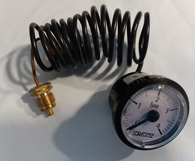 Manometer IMIT 4 BAR Ø 37,5 mit Kapillarrohr 120 °C Saunier Duval Kompatibel 006