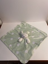 Blankets  Beyond Bunny Green White Dots Lovey for Boy or Girl