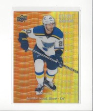 2023-24 UD Allure Hockey Orange Yellow Color Flow Insert Singles - You Choose