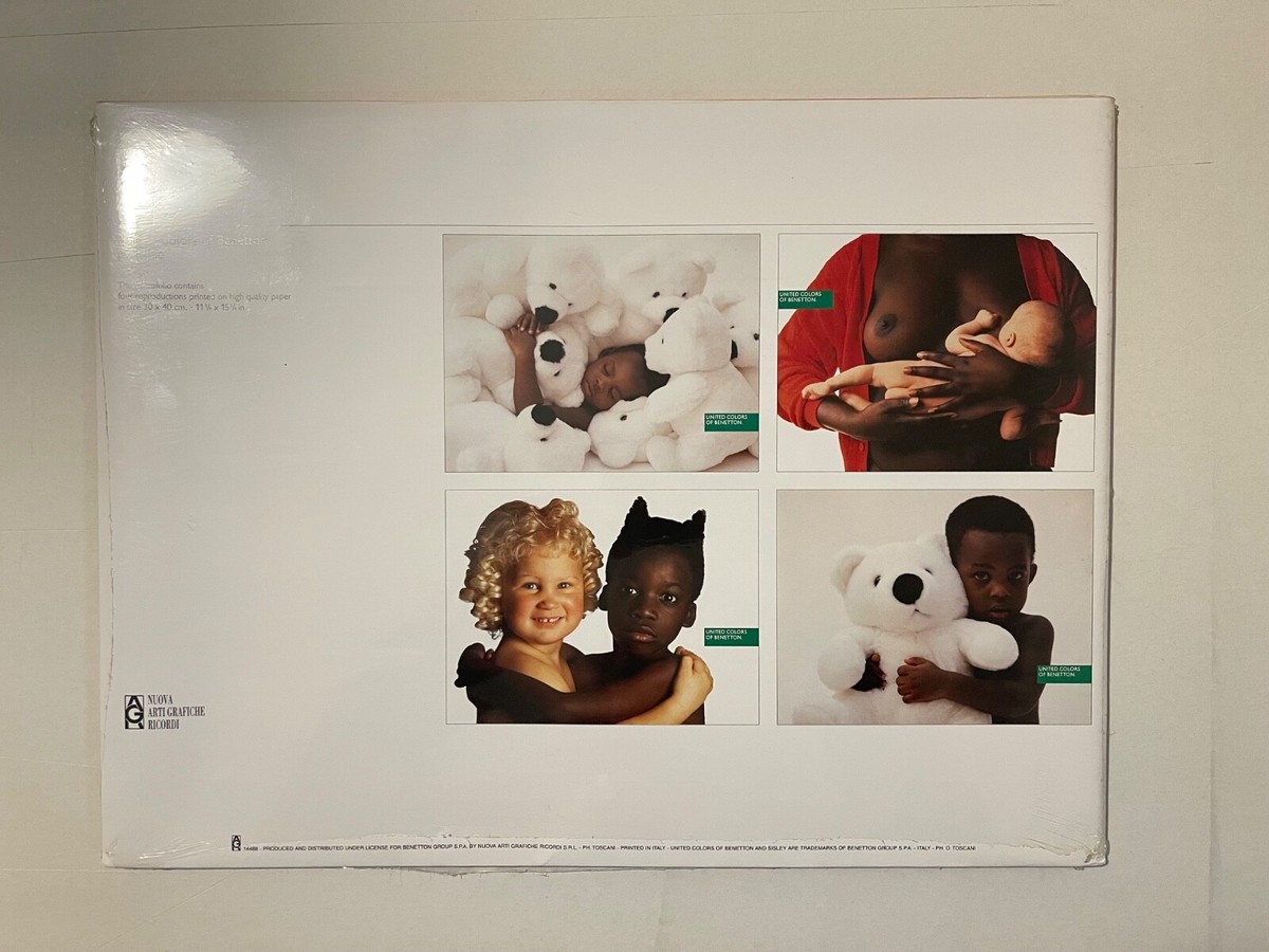 UNITED COLORS OF BENETTON, PHOTO BY TOSCANI , 1990'S SET of 4