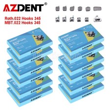 AZDENT Dental Self-Ligating Brackets Orthodontic Braces Roth/MBT.022 Hook345 FDA