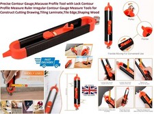 Profile Scribing Contour Gauge Ruler with Lock Precise Carpenter Measuring Tool