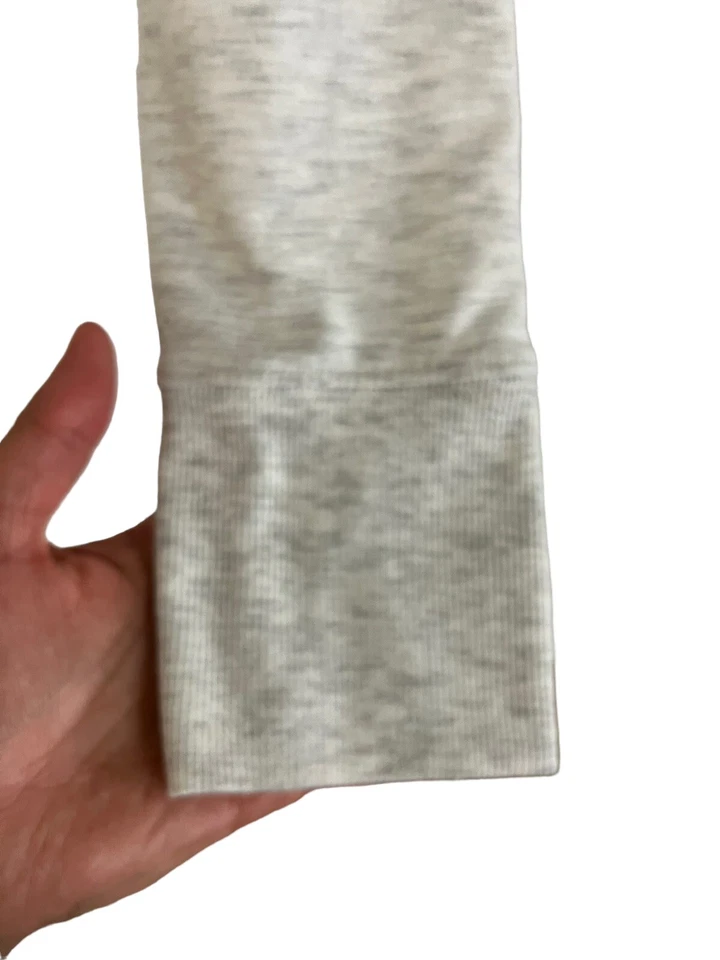 Sudadera con capucha grande Tek Gear para mujer marfil-japezo manga larga corbata delantera Foto 4 de 4