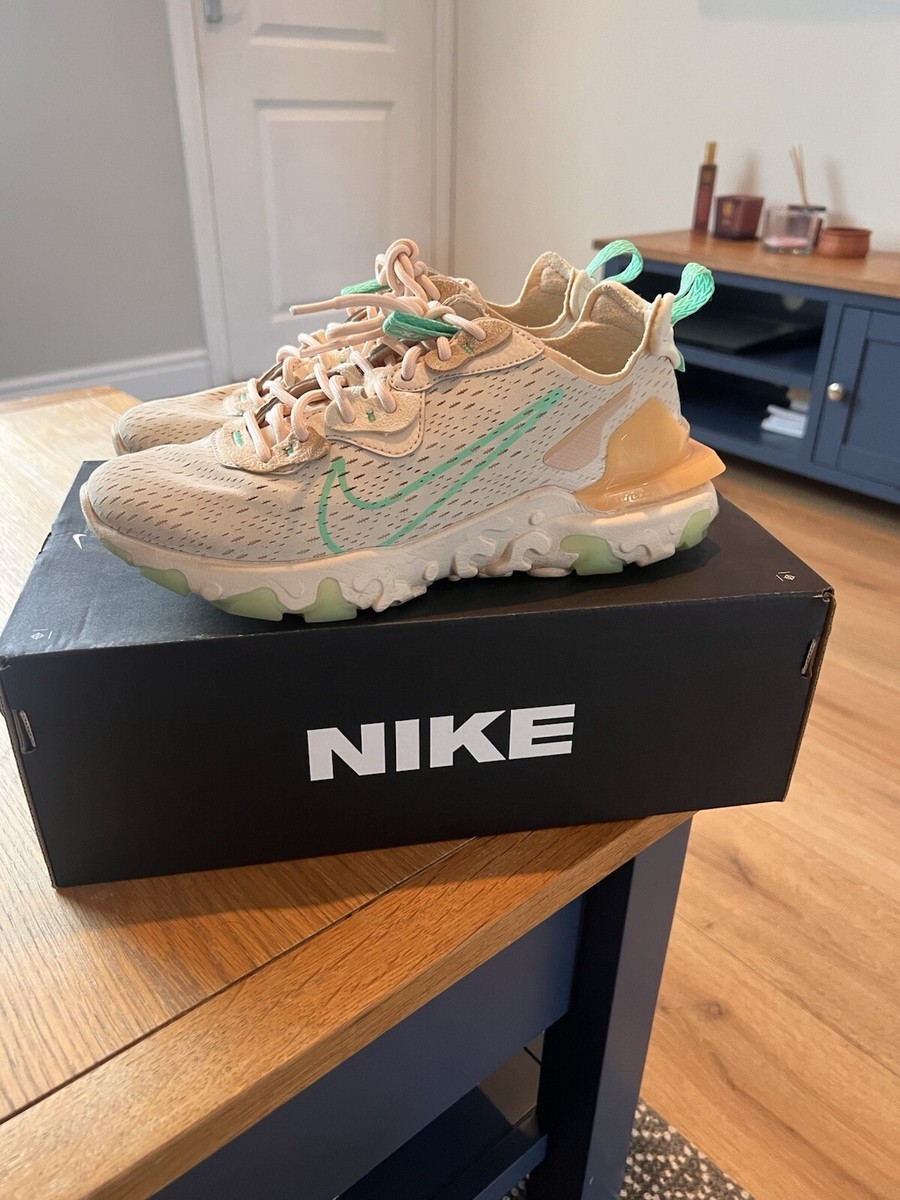 Size Nike Womens DIMSIX React Vision Casual Womens Shoes Beige