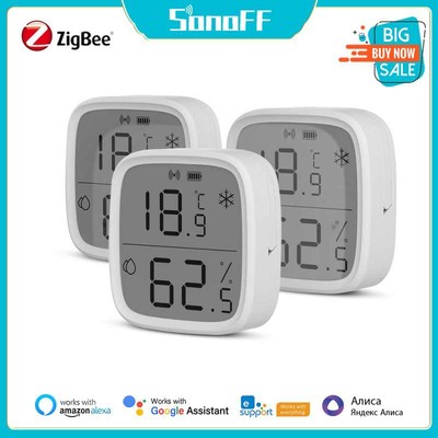 SONOFF LCD Screen Temperature Humidity Sensor SNZB-02D/SNZB-02P Smart Zigbee Sen