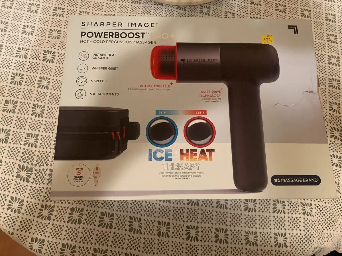 Salg hente Belønning Sharper Image Powerboost Pro Body Massager with Hot and Cold Pain Relief |  eBay