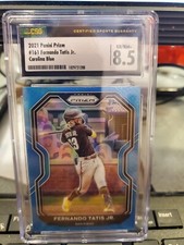 2021 Panini Prizm Tier II Carolina Blue Prizm Fernando Tatis Jr #161 Graded 8.5 