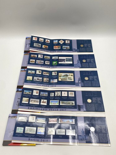 * 2 EURO MÜNZEN GEDENKSET 13 BUNDESLÄNDER MÜNZE BRIEFMARKEN 2006 - 2018 - Bild 11 von 19