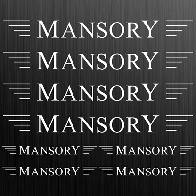 MANSORY aufkleber sticker decal tuning Auto Car 8 Stücke Pieces