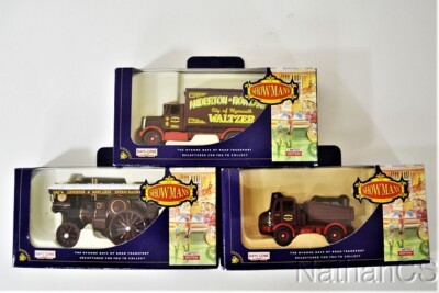 Three LLEDO DAYS GONE Showman's Diecast Toy Trucks OO Scale MIB