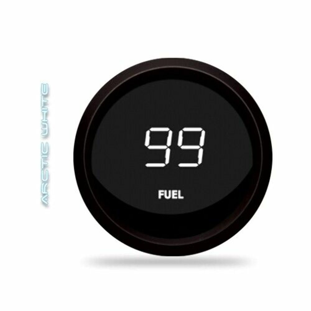 Intellitronix M9016W LED Digital Fuel Gauge 2 1/16" 0 to 99 Black
