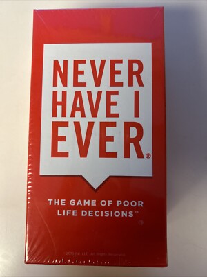 Never Have I Ever The Game of Poor Life Decisions -great game - NEW