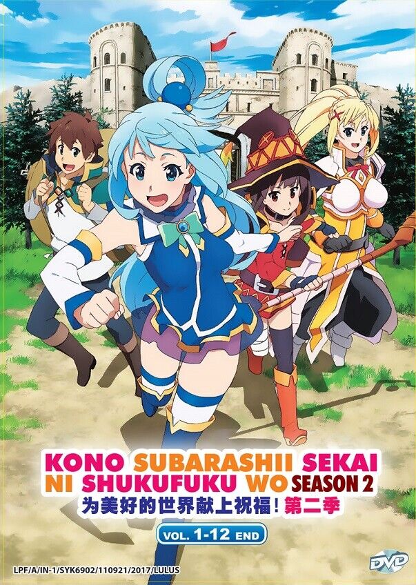 Anime DVD Kono Subarashii Sekai Ni Shukufuku Wo Season 1+2 Vol.1-22 End +  Movie