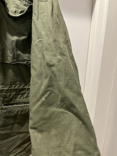 Vintage 60s Vietnam M65 Field Jacket OG-107 Military Sateen Gr. Medium - Bild 3 von 10