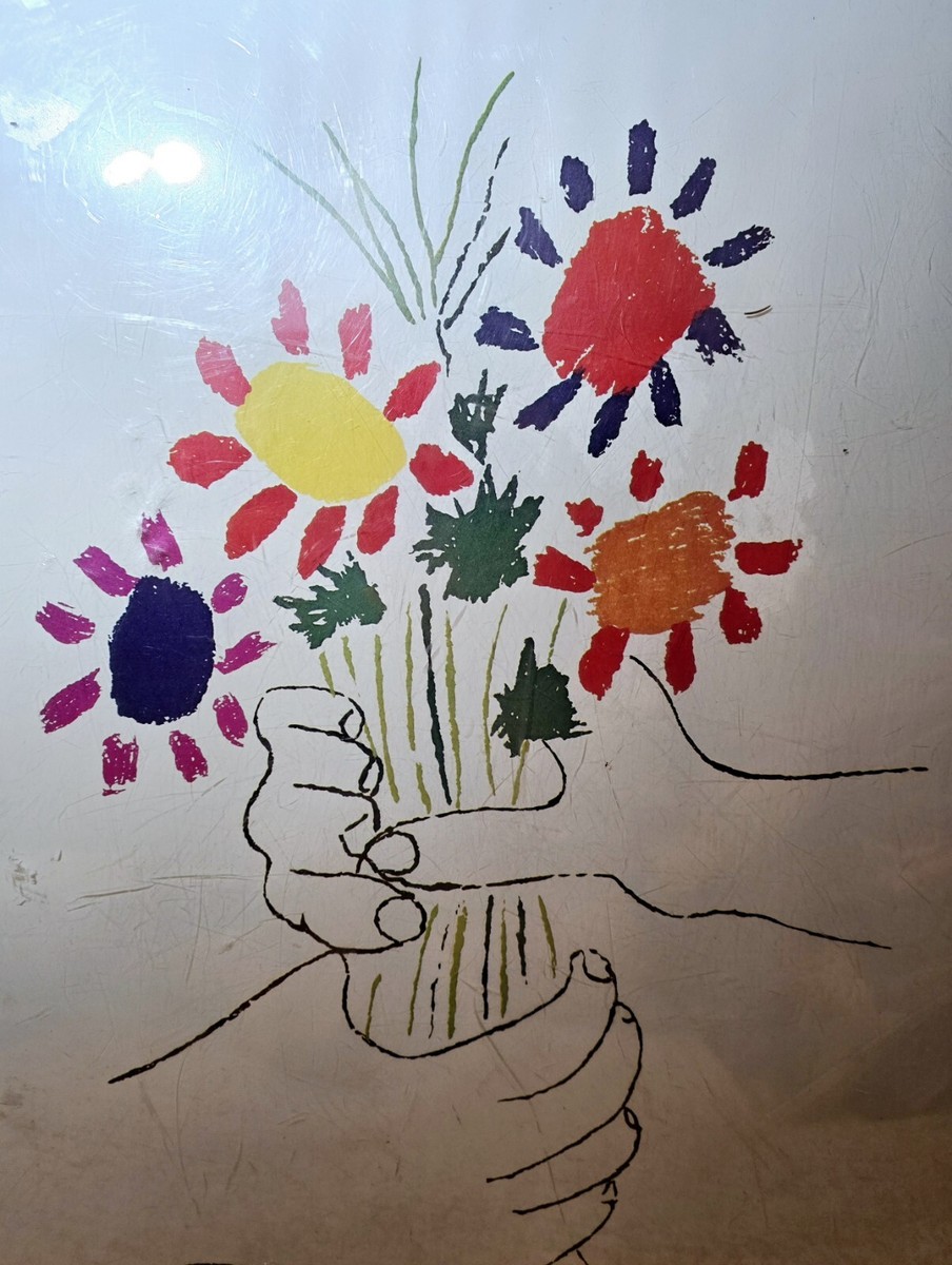 PABLO PICASSO “Le Bouquet de Fleurs Bouquet of Peace” Original