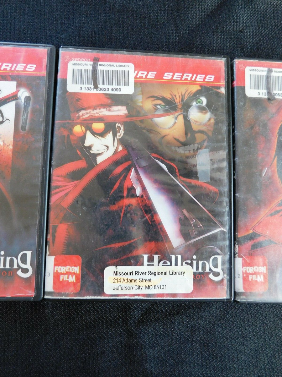 Hellsing Anime DVDs Vol. 2-4 Ex-Library Geneon Signature Series