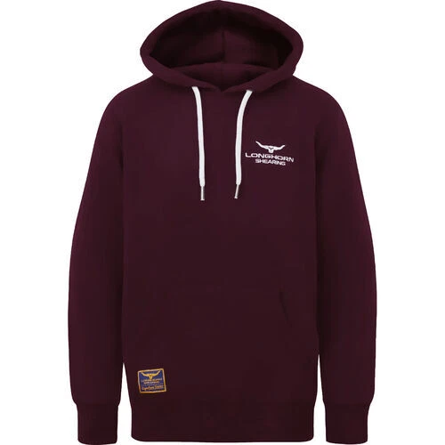 HORNER SHEARING Longhorn Shearing Signature Series Hoodie Burgundy