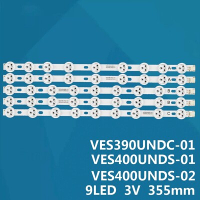 5Pcs LED Bars For Philips 40PFL3028H/12 39PFL3008H/12 40PFL3018K 39HFL2808D/12