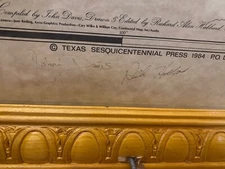 1836 REVOLUTIONARY MAP OF TEXAS FRAMED BY JOHN DAVIS