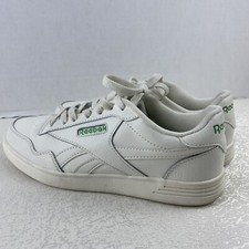 Women's 7.5 Reebok Galaxy 7 Classic Low Top Sneakers Leather Shoes White/Green
